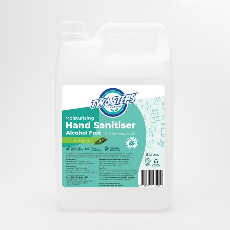 Two Steps Cleaning Hand Sanitizer Alcohol Free - Eucalyptus