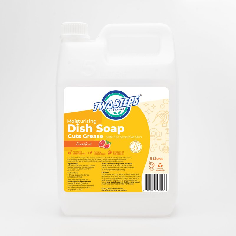 Two Steps Cleaning Dish Soap Eco Refill - Grape Fruit
