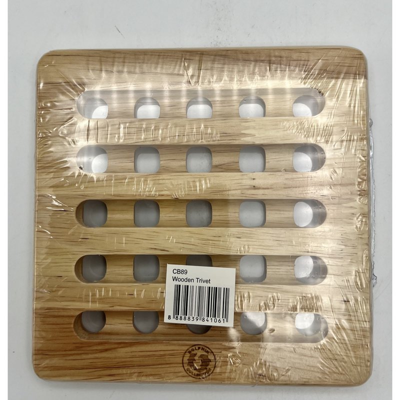 Dophin Collection Square Wooden Trivet (S) 1 S