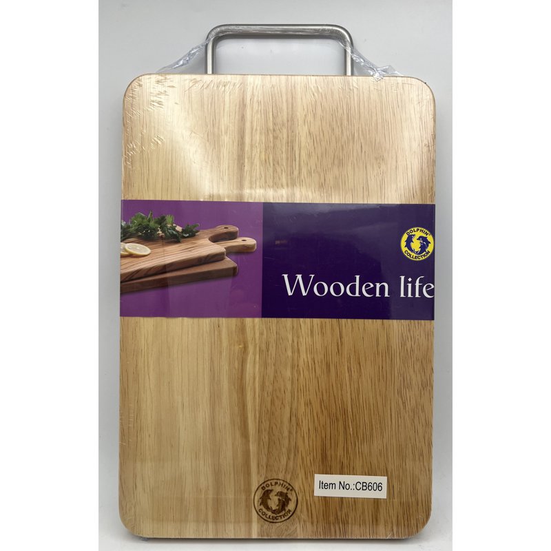 Dophin Collection Wooden Chopping Board With Handle (L) 1 S
