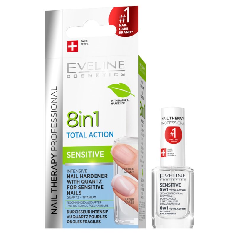 Eveline Nail Therapy 8 In 1 Total Action Sensitive Nail