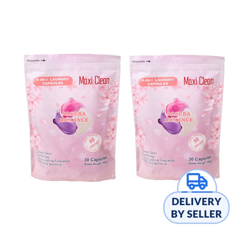 4in1 Laundry Capsules Pods - Sakura Romance 2 x 30 S