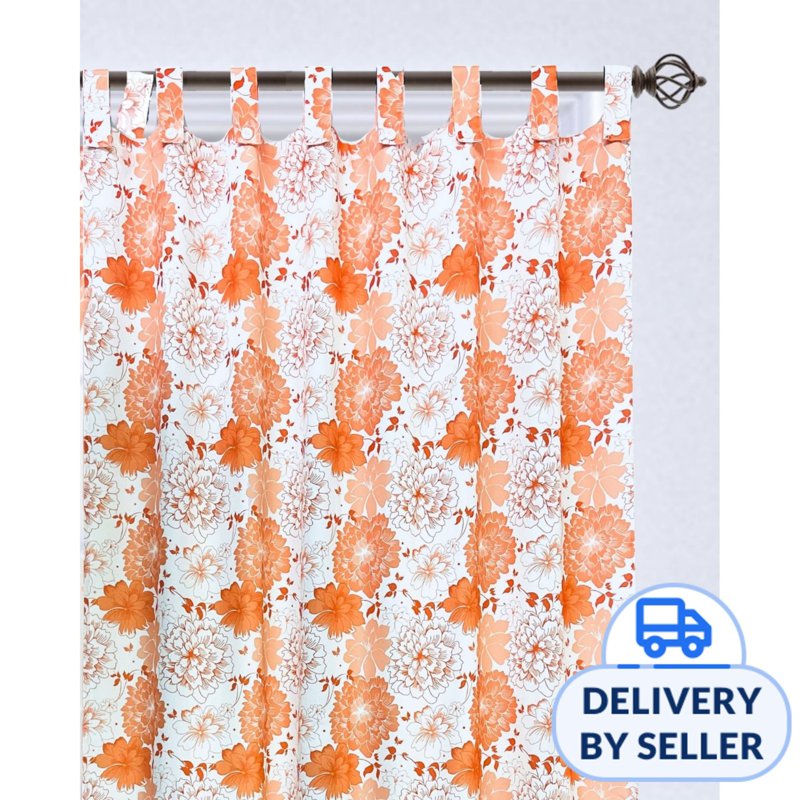 Rinco Bonington Luxury Design Summer Orange Curtain