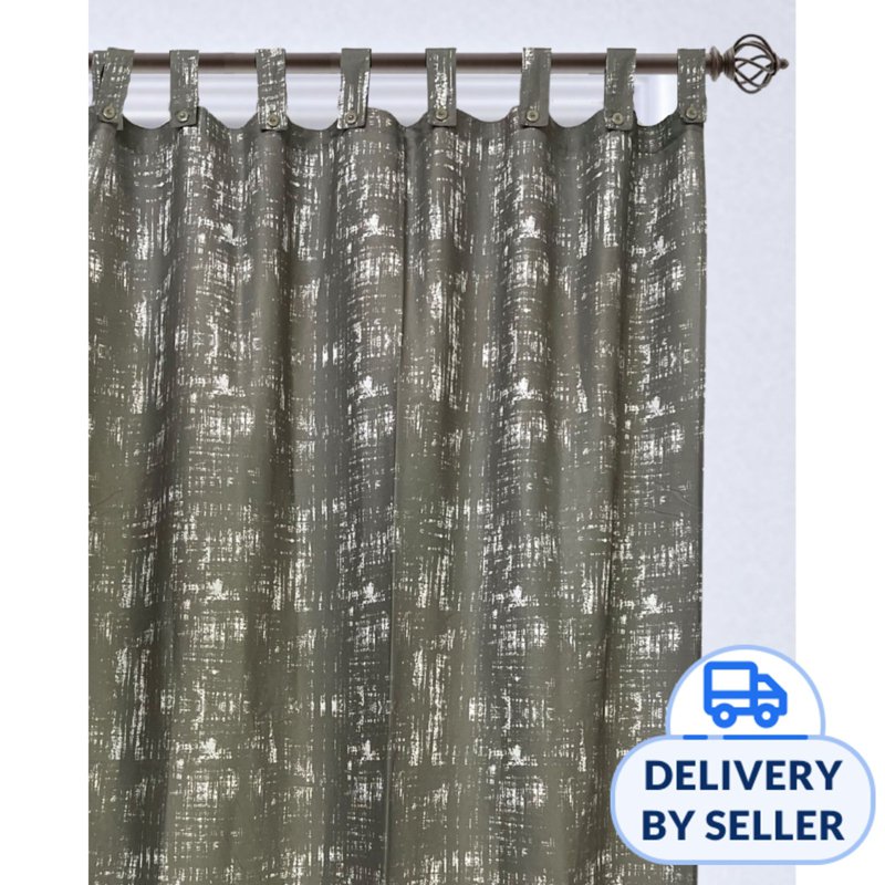 Rinco Bonington Luxury Design Rust Grey Curtain