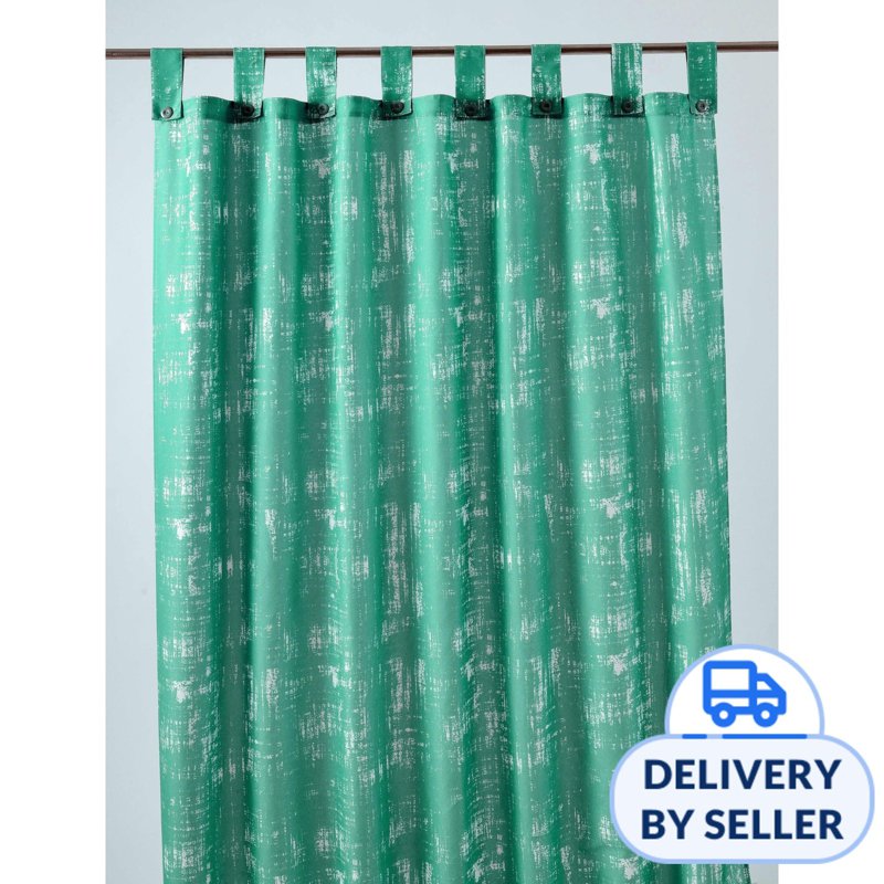 Rinco Bonington Luxury Design Rust Blue Curtain