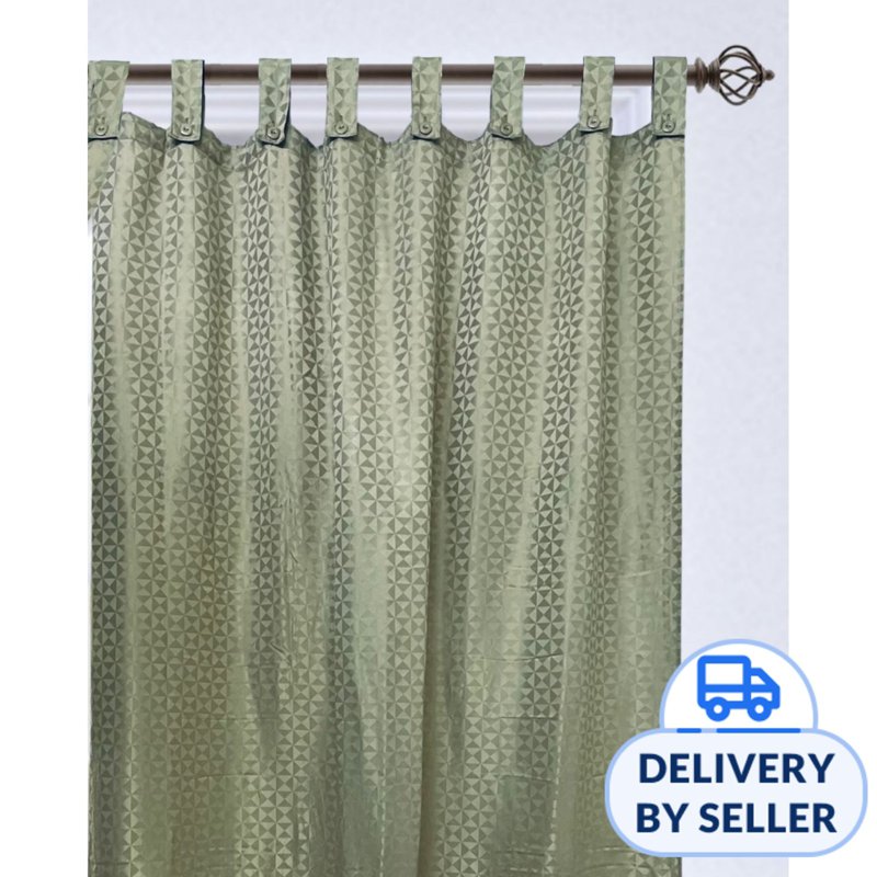Rinco Bonington Luxury Design Diamond Taupe Curtain