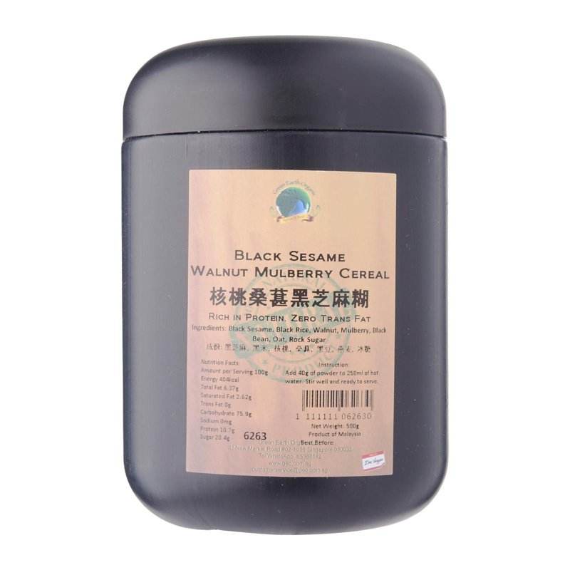 Green Earth Organic Black Sesame Walnut Mulberry Cereal
