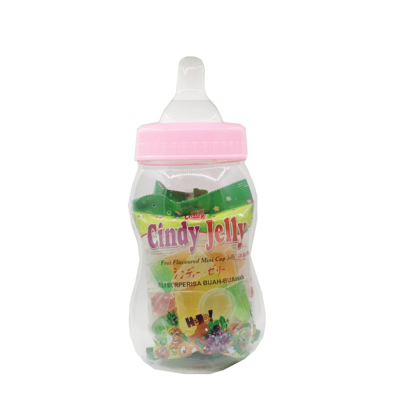 CINDY Mini Cup Jelly (Milk Bottle Container)