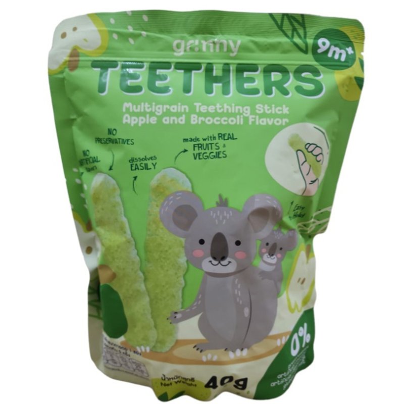 GRINNY Multigrain Teething Stick Apple and Broccoli