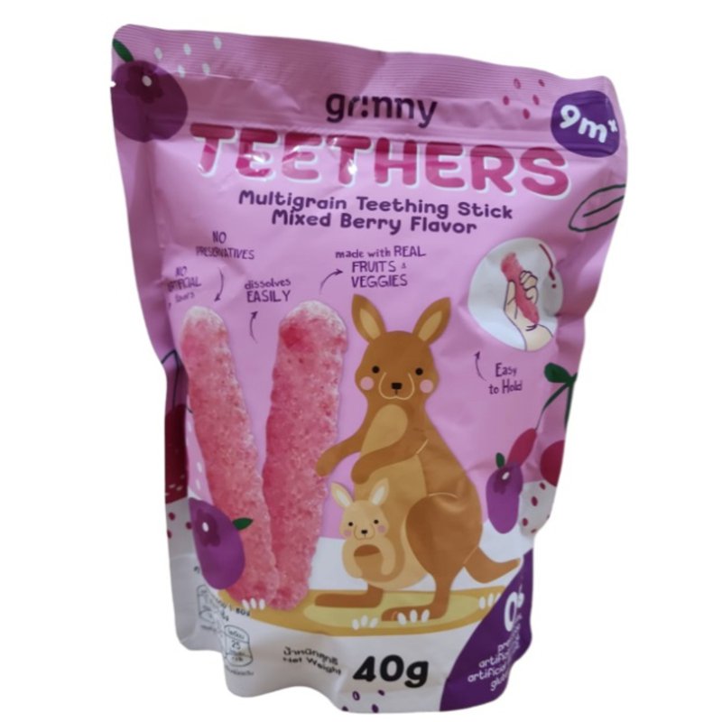 GRINNY Multigrain Teething Stick Mixed Berry