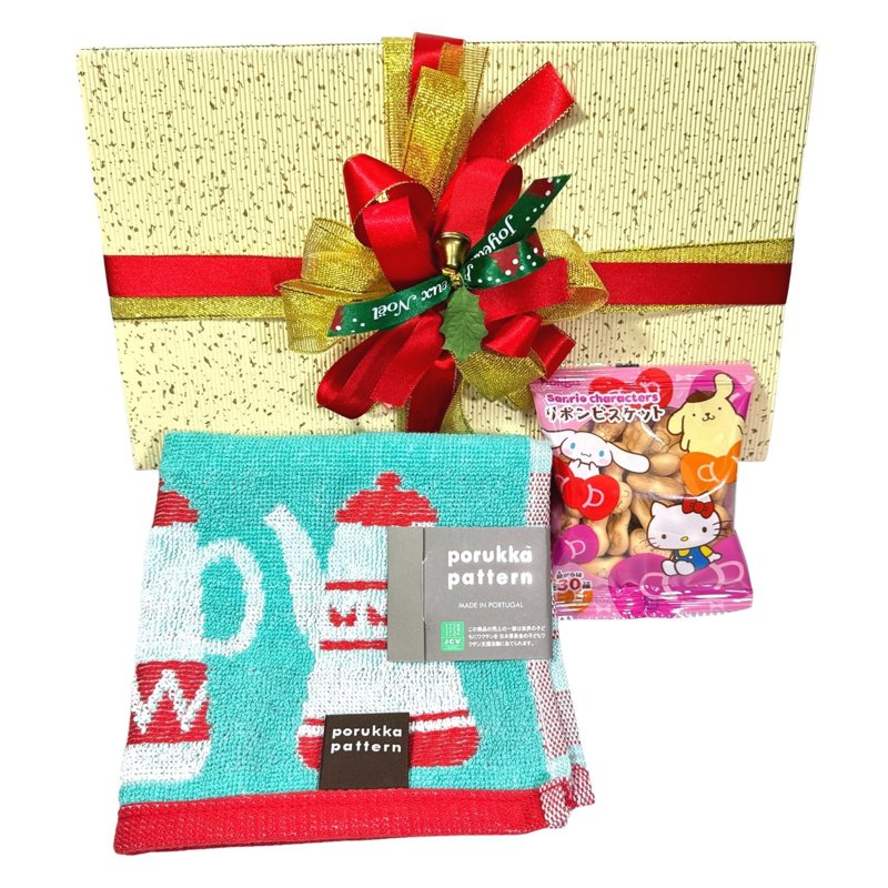 Ssh Giftset-Porukka Teapot Design Carry Towel & Biscuits