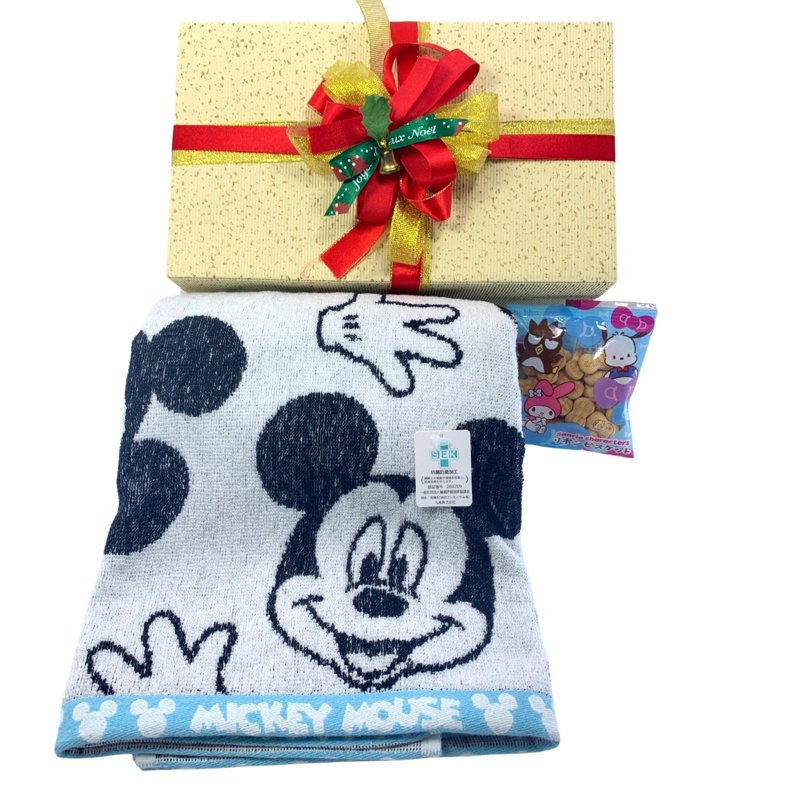 Ssh Giftset-Mickey Mouse Hands Mickey Bath Towel & Biscuits