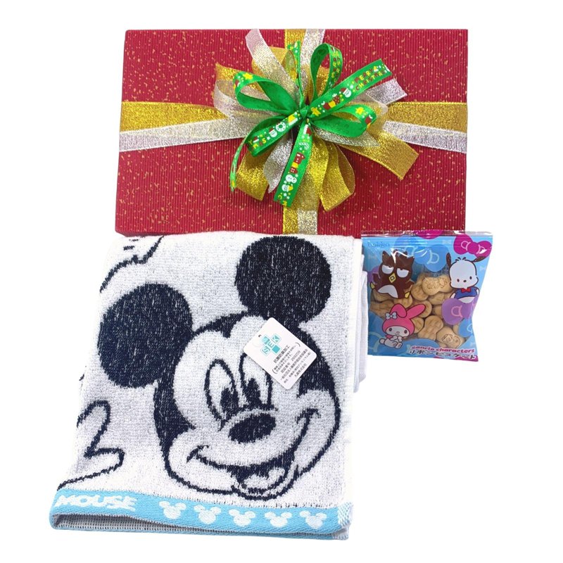 Ssh Giftset-Mickey Mouse Hands Mickey Face Towel & Biscuits