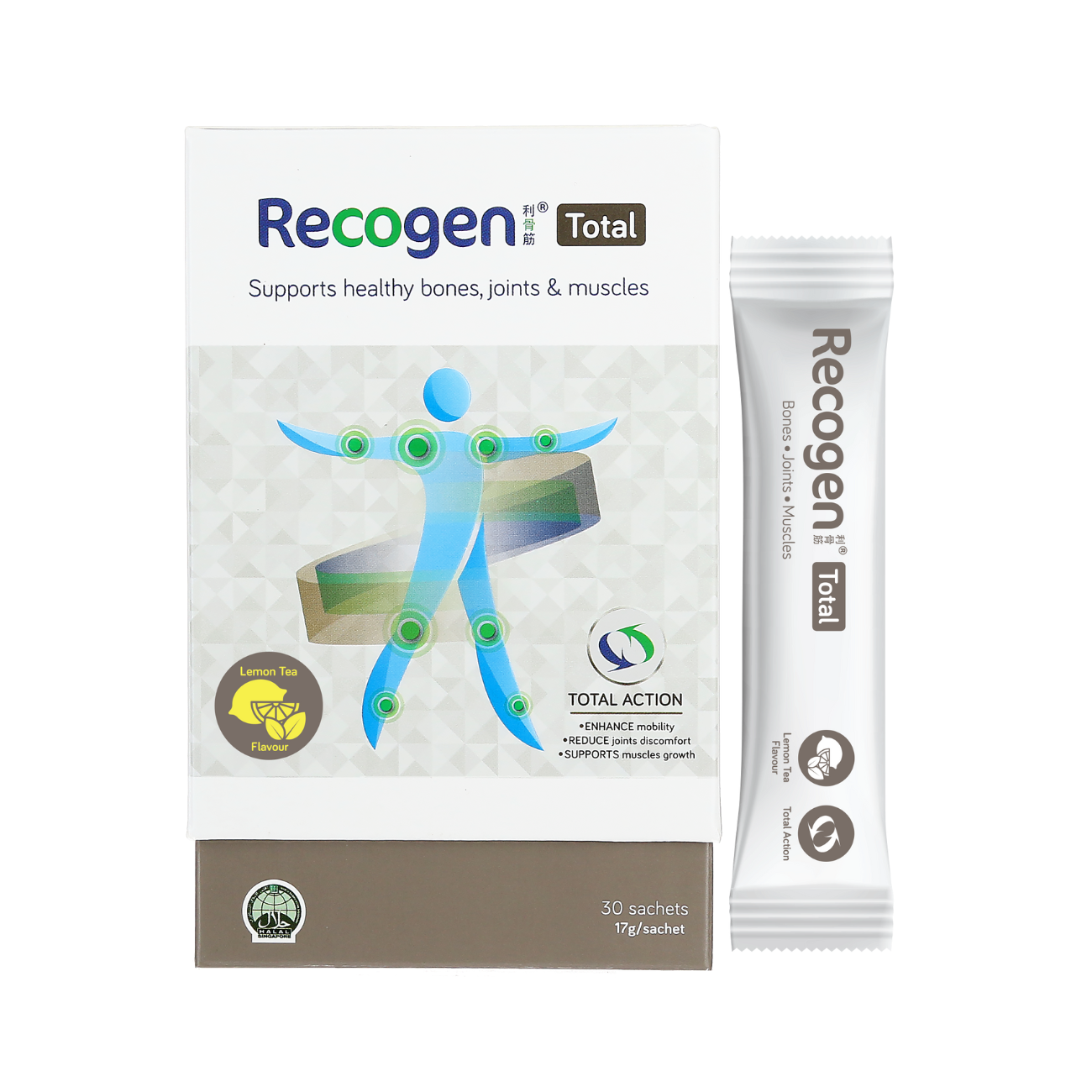 Recogen Total (Citrus)Collagen Powder - Enhance Mobility 30 S
