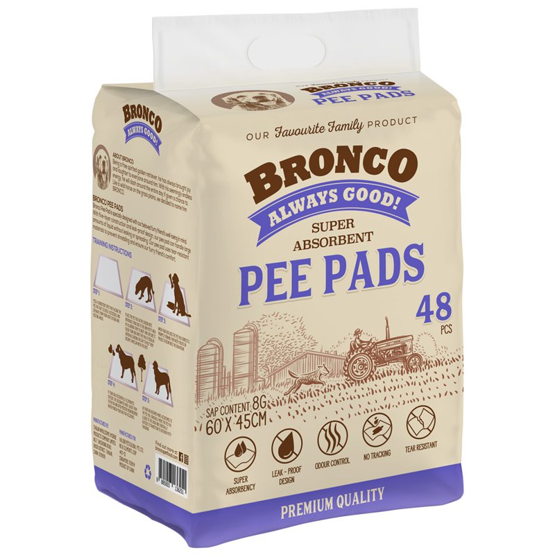 Bronco Super Absorbent Pee Pads Sap