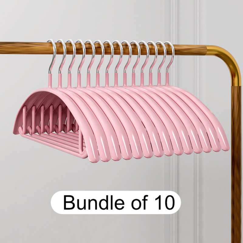 Sweet Home Rainbow Plastic-coated Hanger - Peach Pink 10 S