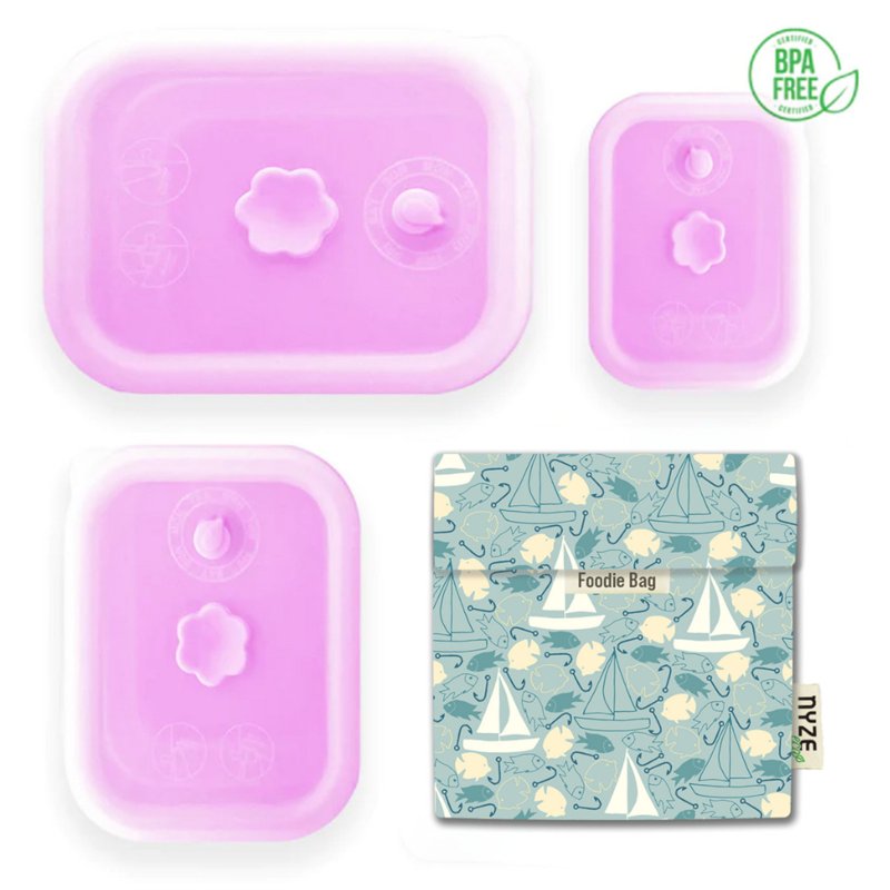 NYZE Pink Container Set + Boat Foodie Bag