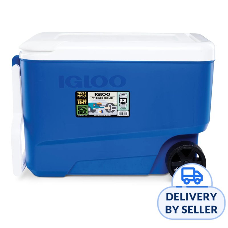 IGLOO Ice Cooler Box Wheelie Cool 38 Quarts (36 Ltr) - Roller 1 S