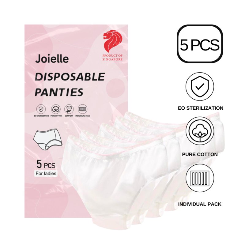 Joielle Premium Disposable Cotton Panties - M 5 S