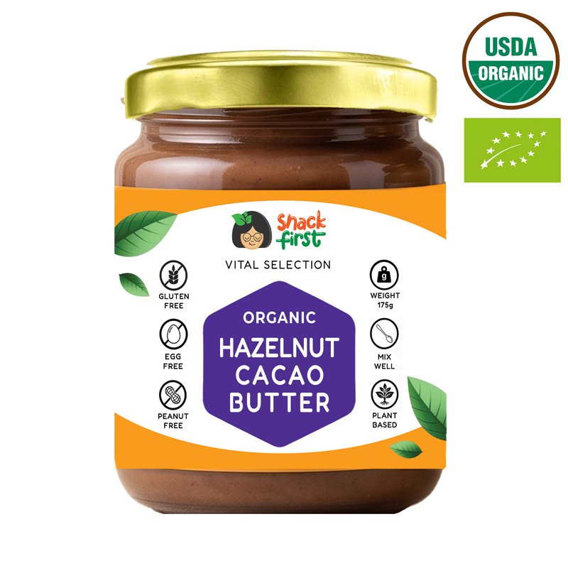 SnackFirst Organic Hazelnut Cacao Butter - Plant Based
