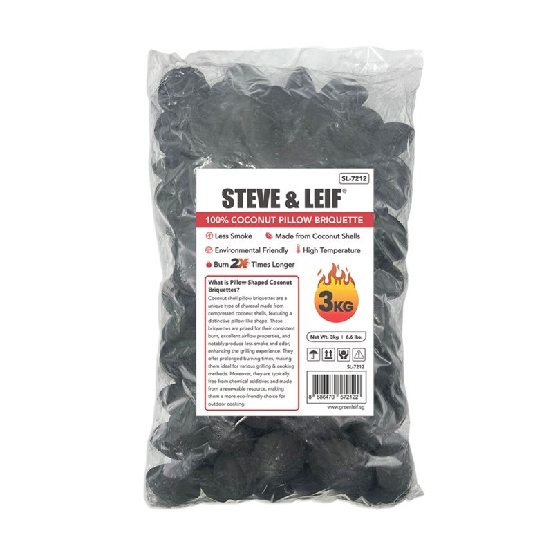 Steve & Leif Coconut Charcoal Briquettes