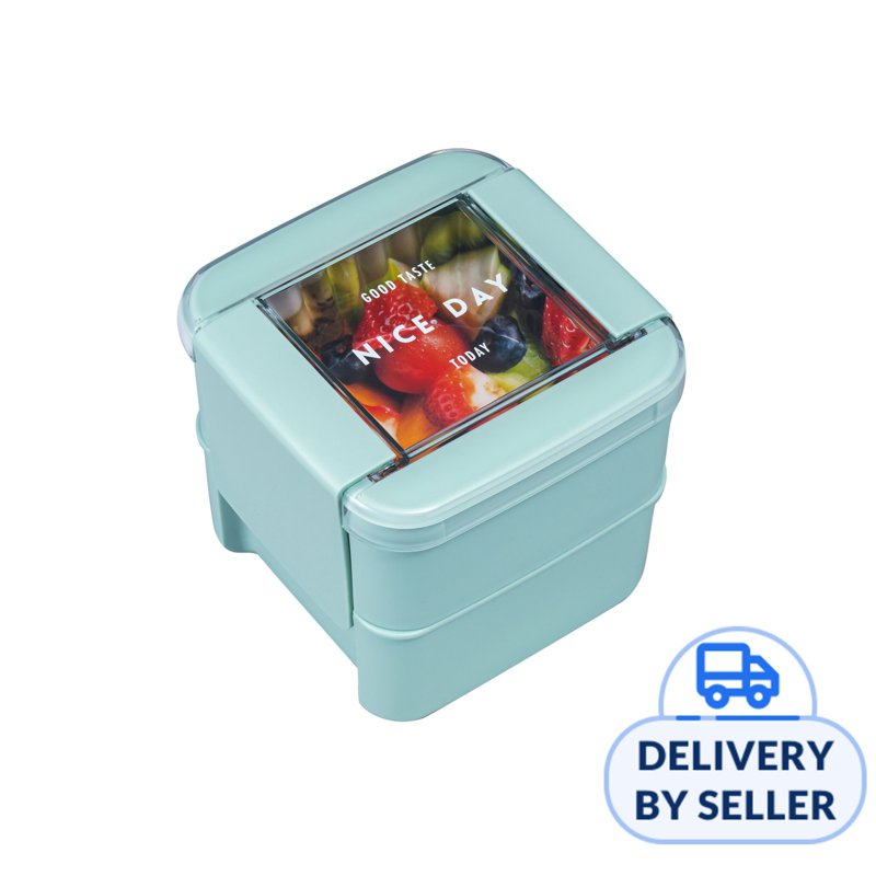 Lustroware Easy Care Lunch Box Deep Type -Pastel Green