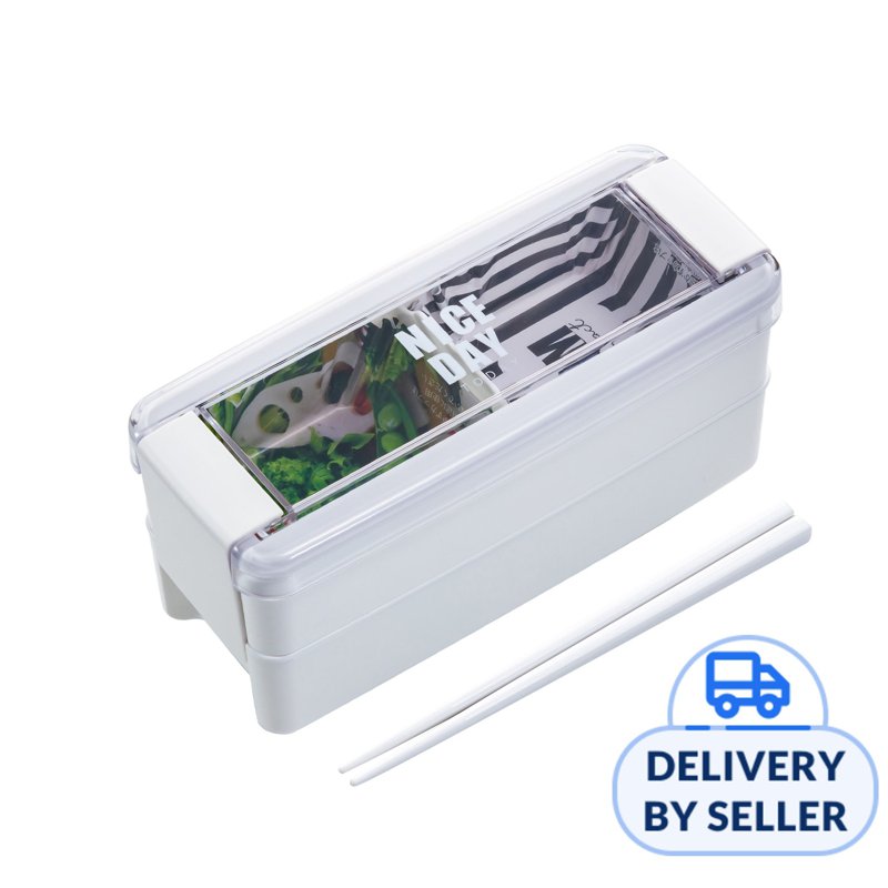 Lustroware Easy Care Lunch Box -White