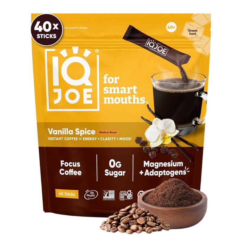 IQBar IQJoe Enhanced Instant Coffee Vanilla Spice