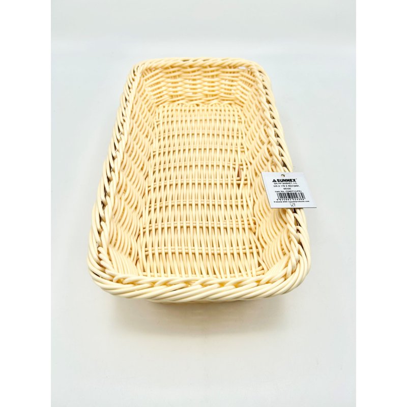 Sunnex Polypropylene Rattan Basket 32.5X17.6X6.5Hcm Rect