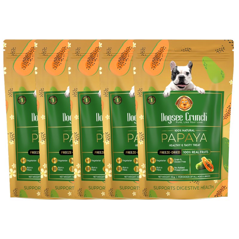 Dogsee Crunch Freeze-Dried Papaya Dog Treats