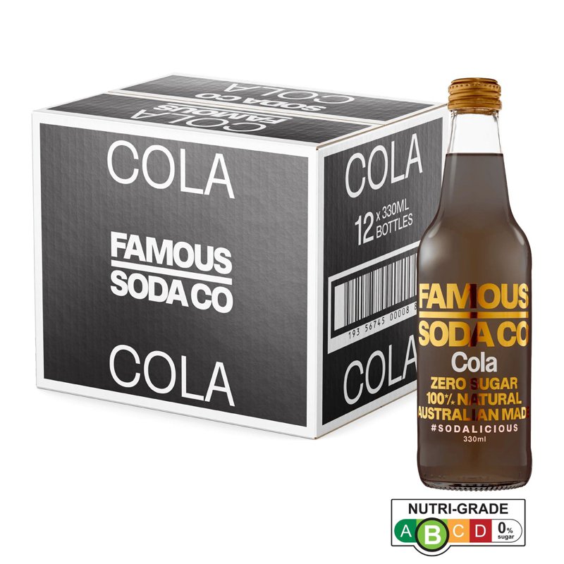 Famous Soda Co Sugar Free Bottle - Cola
