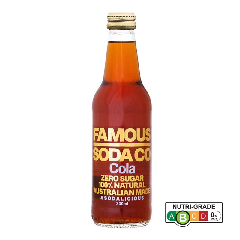 Famous Soda Co Sugar Free Cola Bottle