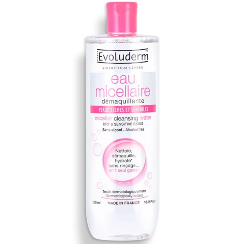 Evoluderm Micellar Cleansing Water (Dry & Sensitive Skin)