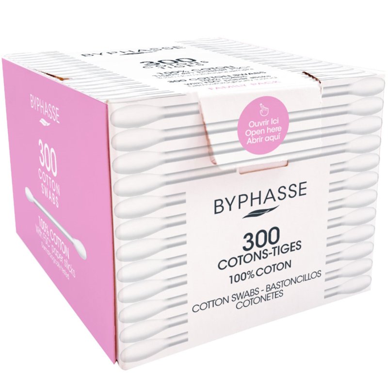 Byphasse 100% Cotton Swabs 300 S