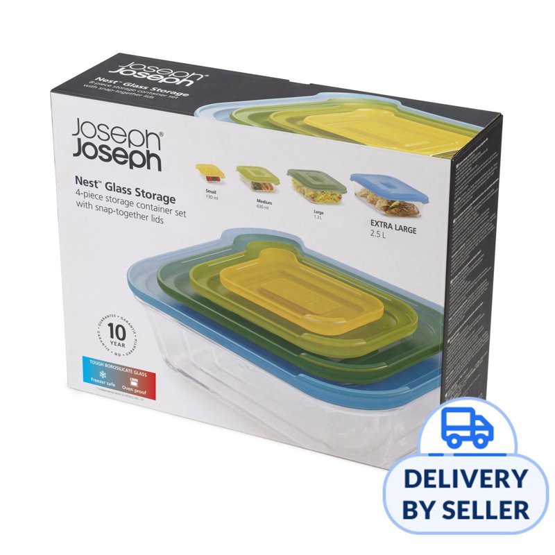Joseph Joseph Nest Glass 4 Compact Glass Storage Set 1 S