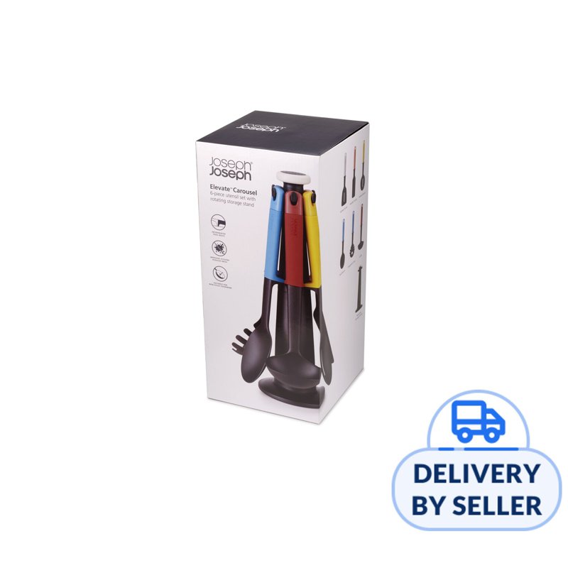 Elevate Carousel 6pcs Utensil Set Rotating Stand 1 S