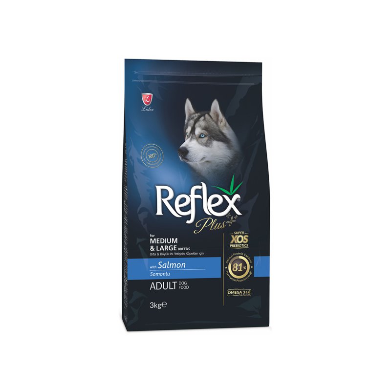 Reflex Plus Adult Medium & Large Dog with Salmon