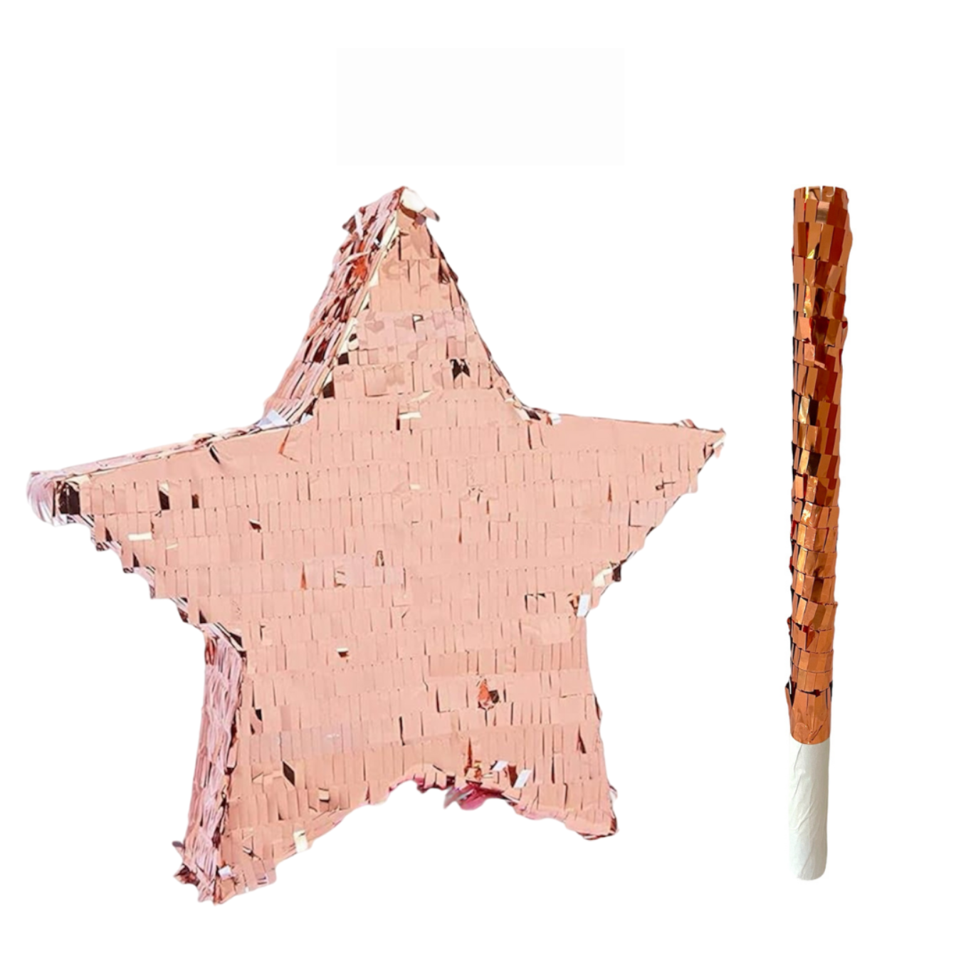 Pinata Rose Gold Star With Stick 1 CM