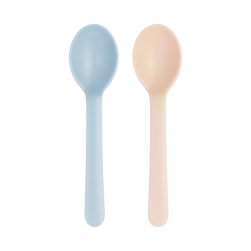 Inochi Weaning Spoons High Quality Plastic - Blue Orange 2 S