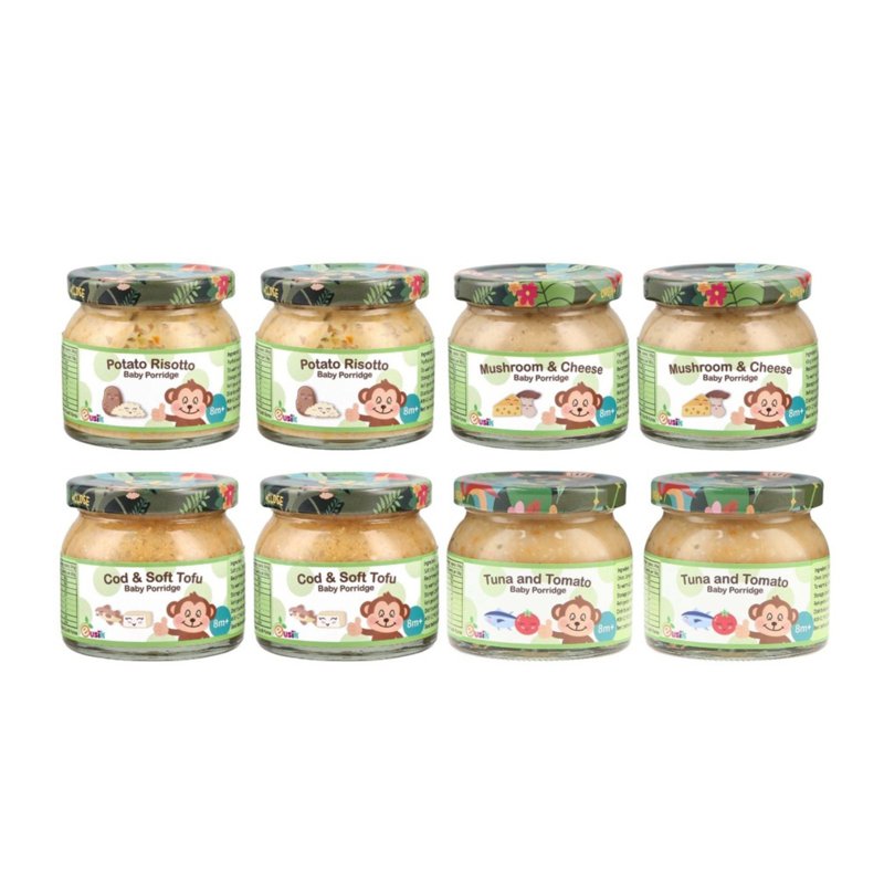 Eusik Eusik Baby Rice Porridge Bundle For 8m+ - 4 flavours