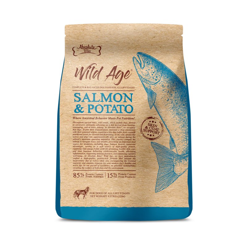 Absolute Bites Wild Age Dry Dog Food Salmon Potato