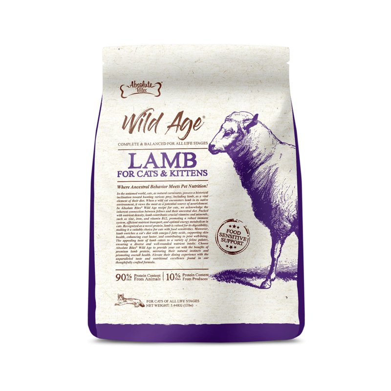 Absolute Bites Wild Age Dry Cat Food Lamb