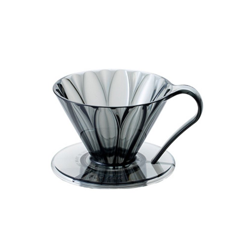 Cafec Tritan Cone-shaped Flower Dripper (Clear-Black) Cup1