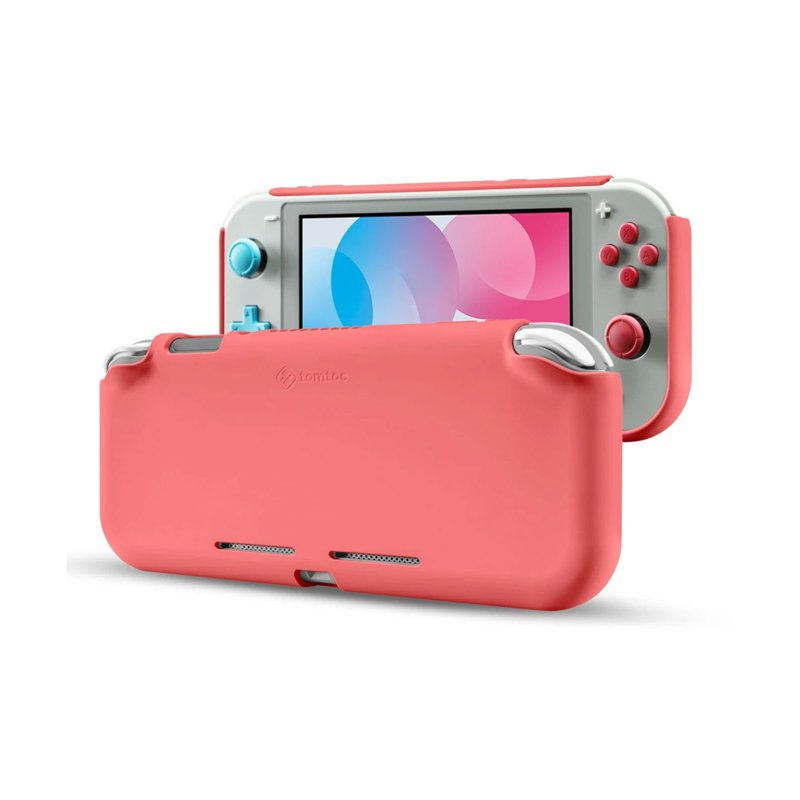 Tomtoc Liquid Silicone Case for Nintendo Switch Lite (Pink) 1 S