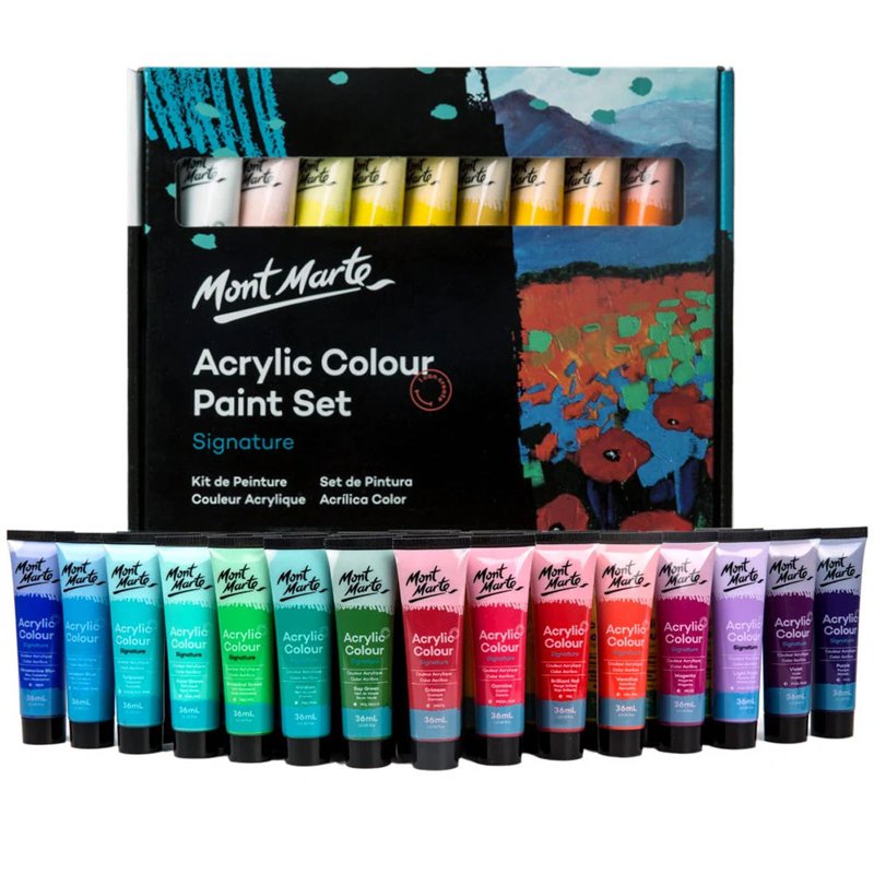 Mont Marte Acrylic Colour Paint Set x