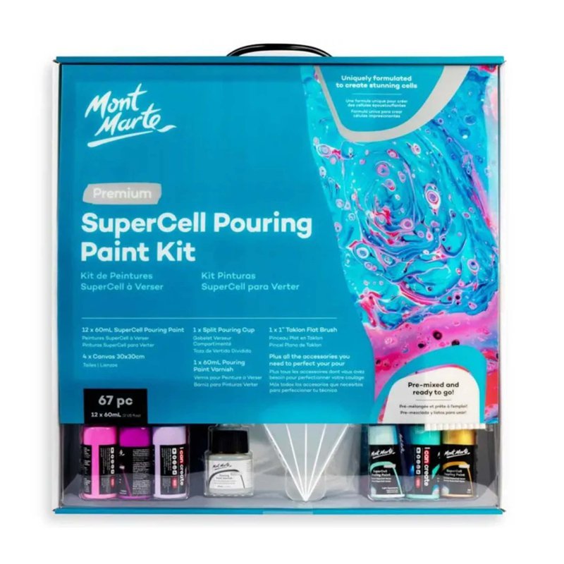 Mont Marte SuperCell Pouring Paint Kit