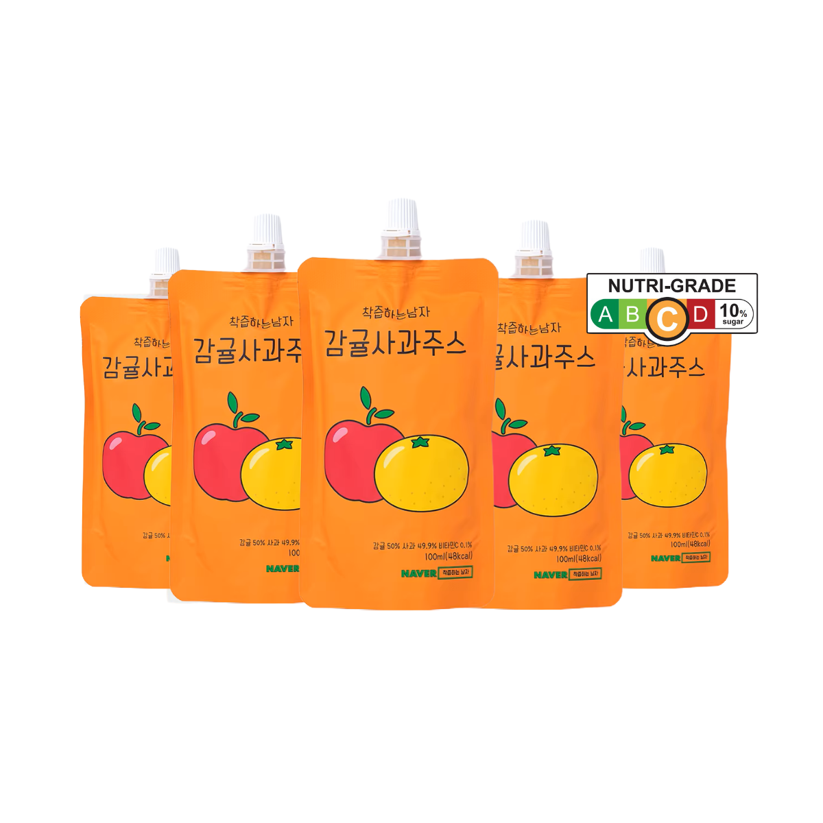THE DINKY SHOP Korea 100% Nfc Tangerine & Apple Fruit Juice