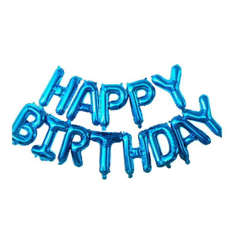 Cozy Nest Happy Birthday Foil Balloons Set - Royal Blue 1 S