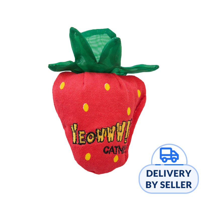 Yeowww! Strawberries Catnip Toy, Plain
