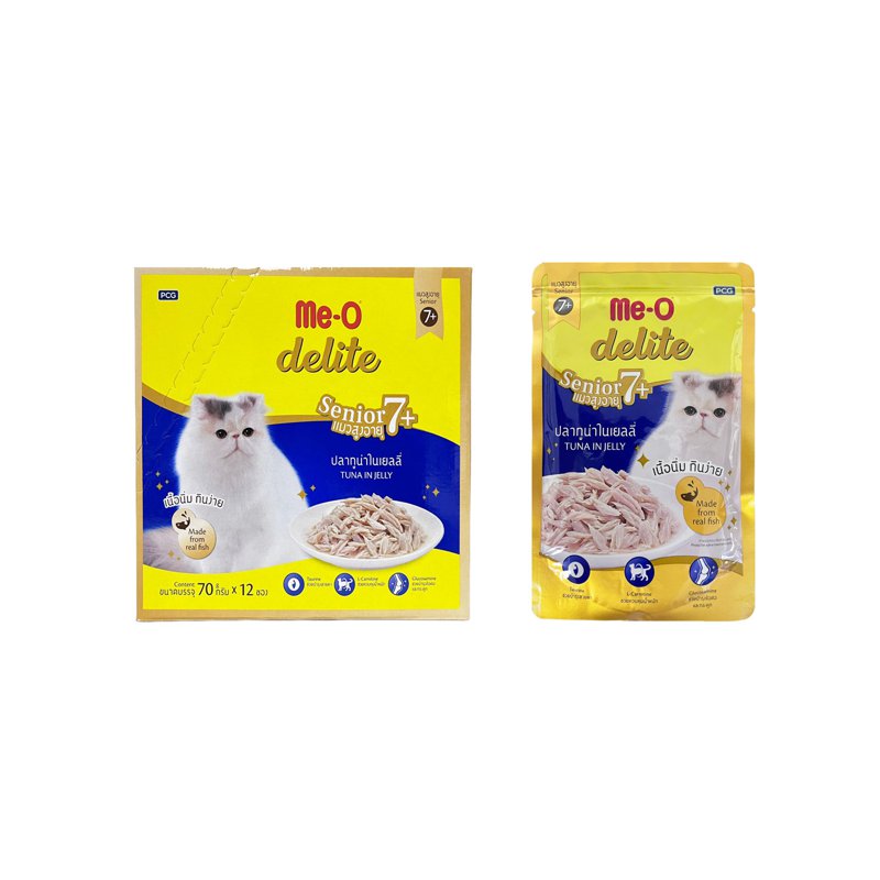 Me-O Delite Pouch Senior 7+ Tuna in Jelly